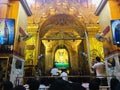 Mahamuni Budda at Mahamuni temple in Mandalay city, Myanmar