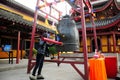 Buddhist Bell Ringing Royalty Free Stock Photo