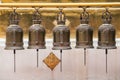 Buddhist Bells at Wat Phra Singh Royalty Free Stock Photo