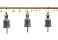 Buddhist bells in Wat Saket (The Golden Mount), Bangkok Royalty Free Stock Photo