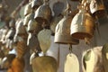 Buddhist bells with wishes Royalty Free Stock Photo