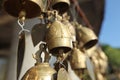 Buddhist bells with wishes Royalty Free Stock Photo