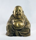 Buddhist bronze figurine of Hotai Royalty Free Stock Photo