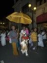 A Buddhist ceremony in Kandy in Sri Lanka.