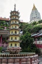 Buddhist chinese architecture of Kek Lok Si temple, situated in Air Itam in Penang, Malaysia Royalty Free Stock Photo