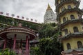 Buddhist chinese architecture of Kek Lok Si temple, situated in Air Itam in Penang, Malaysia Royalty Free Stock Photo