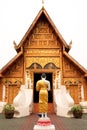 Buddhist church in north of Thailand. Royalty Free Stock Photo