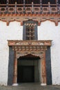 buddhist fortress (dzong) in trongsa (bhutan) Royalty Free Stock Photo