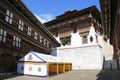 buddhist fortress (dzong) in trongsa (bhutan) Royalty Free Stock Photo