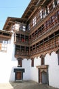 buddhist fortress (dzong) in trongsa (bhutan) Royalty Free Stock Photo