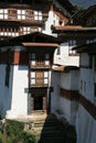 buddhist fortress (dzong) - trongsa - bhutan Royalty Free Stock Photo