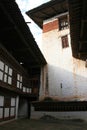 buddhist fortress (dzong) in wangdue phodrang (bhutan)