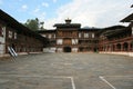 buddhist fortress (dzong) in wangdue phodrang (bhutan)