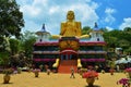 Buddhist Golden Temple at Dambulla in Sri Lanka Royalty Free Stock Photo