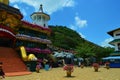 Buddhist Golden Temple at Dambulla in Sri Lanka Royalty Free Stock Photo