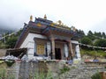 Buddhist gompa in Upper Pisang, Nepal