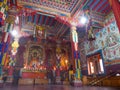 Buddhist gompa in Upper Pisang, Nepal Royalty Free Stock Photo