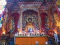 Buddhist gompa in Upper Pisang, Nepal Royalty Free Stock Photo