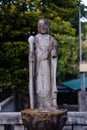 Buddhist idol statue at Sengakuji Buddhist temple in Tokyo Japan. Royalty Free Stock Photo