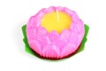 Buddhist Lotus Flower Shape Wax Candle