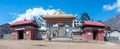 Buddhist monastery in Himalayas mountain. Tengboche, Nepal Royalty Free Stock Photo