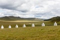 Buddhist monastery in the steppes Royalty Free Stock Photo