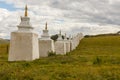 Buddhist monastery in the steppes of Mongolia Royalty Free Stock Photo