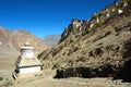 Buddhist monastry and stupa