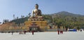 Buddhist monatsry in thimpu bhutan Royalty Free Stock Photo