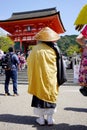 Buddhist Monk asking for donation