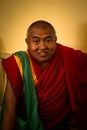 Buddhist monk, Dalai Lama temple, McLeod Ganj, India Royalty Free Stock Photo