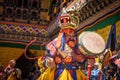 Buddhist monk dance at Paro Bhutan Festival