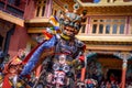 Buddhist monk dancing at mask festival