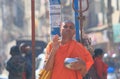 Buddhist monk Kathmandu Nepal