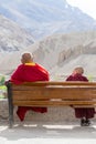 Buddhist monk at Lamayuru Gompa, Ladakh, North India