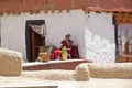 Buddhist monk at the Likir Monastery, Ladakh, India Royalty Free Stock Photo