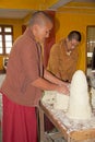 Buddhist monk at the Phodong Monastery, Gangtok, Sikkim, India