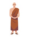 buddhist monk prayer Royalty Free Stock Photo