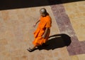 Buddhist Monk and shadow