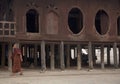 Buddhist Monk at Shwe Yaunghwe Kyaung Monastary Royalty Free Stock Photo