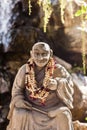 Buddhist monk statue