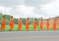 Buddhist monk in Thailand. Royalty Free Stock Photo