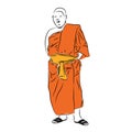 Buddhist monk.