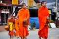Buddhist Monks alms giving