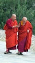 Buddhist Monks in Bhutan Royalty Free Stock Photo