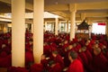 Buddhist monks and nuns, Dalai Lama temple, McLeod Ganj, India Royalty Free Stock Photo