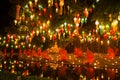 Ã Â¸ÂºBuddhist monks pray in light candle