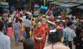 Buddhist Monks stand stil