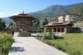 buddhist monument (national memorial chorten) in thimphu (bhutan) Royalty Free Stock Photo