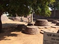 Bodh Bhikhus small Stupas, Buddhist Monument SANCHI, near Bhopal,India.